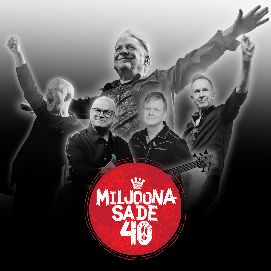 Miljoonasade 40 vuotta -juhlakiertueen promokuva.