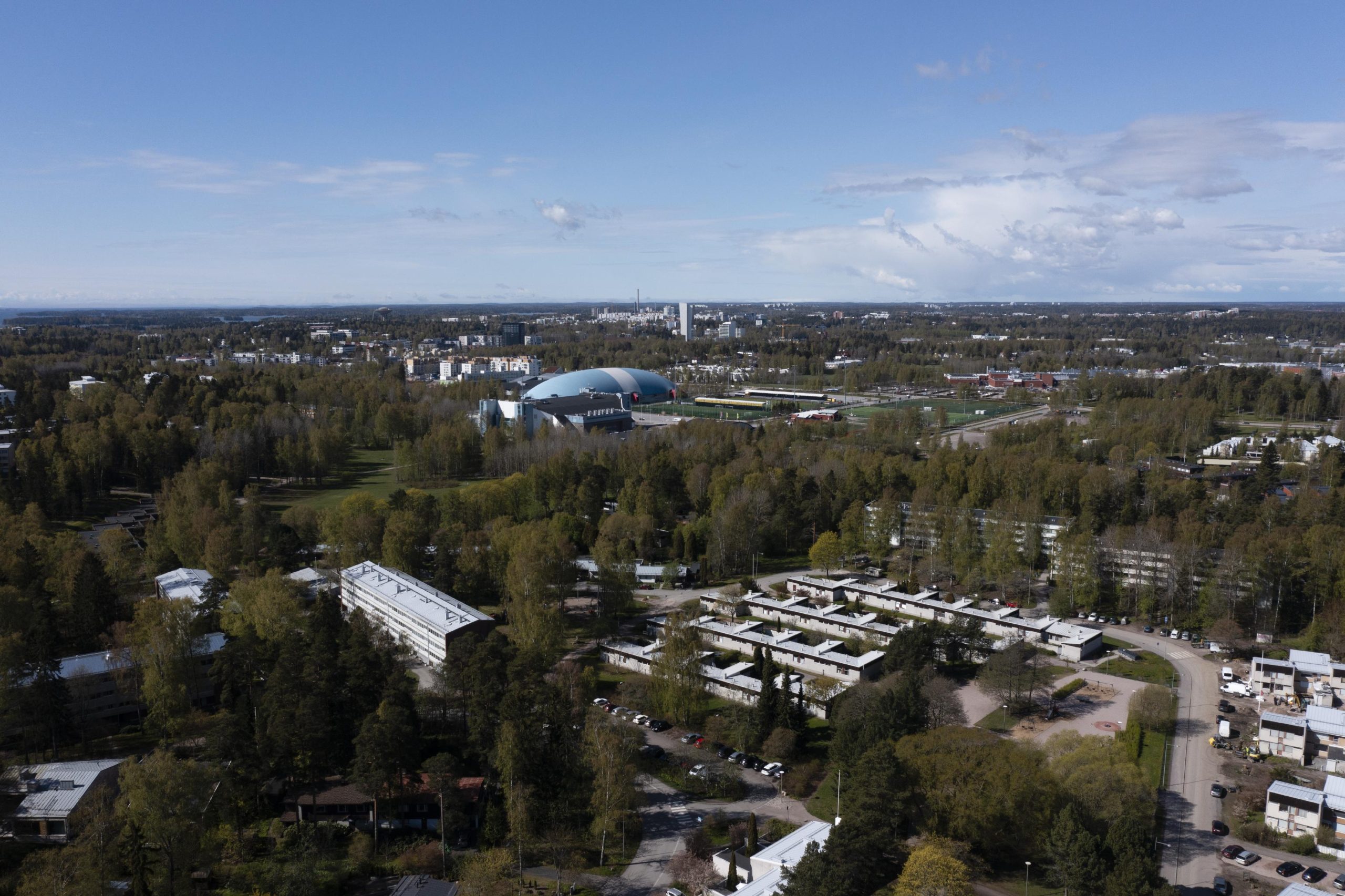 Tapiolan urheilupuiston työmaalle tulee 16 000 kuutiota vaahtolasia
