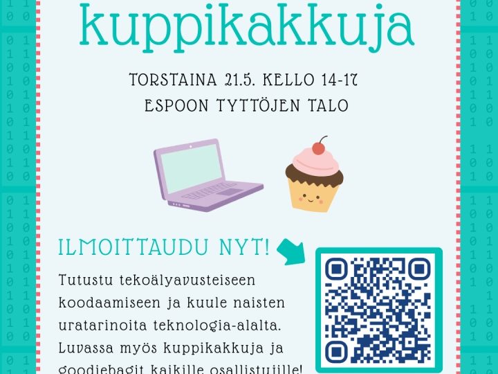 Nuorille naisille järjestetään maksuton koodaustyöpaja Espoon Tyttöjen Talolla